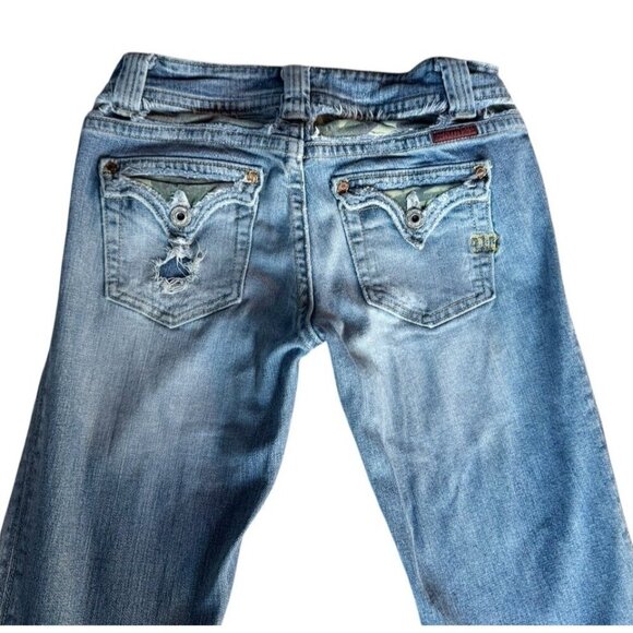 Miss Me Women's Sz 27 Jeans Camouflage Embellished Flap Pockets JP4222 Ltd Ed - Picture 7 of 13